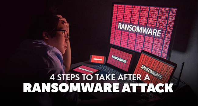 4 steps after a ransomware attack