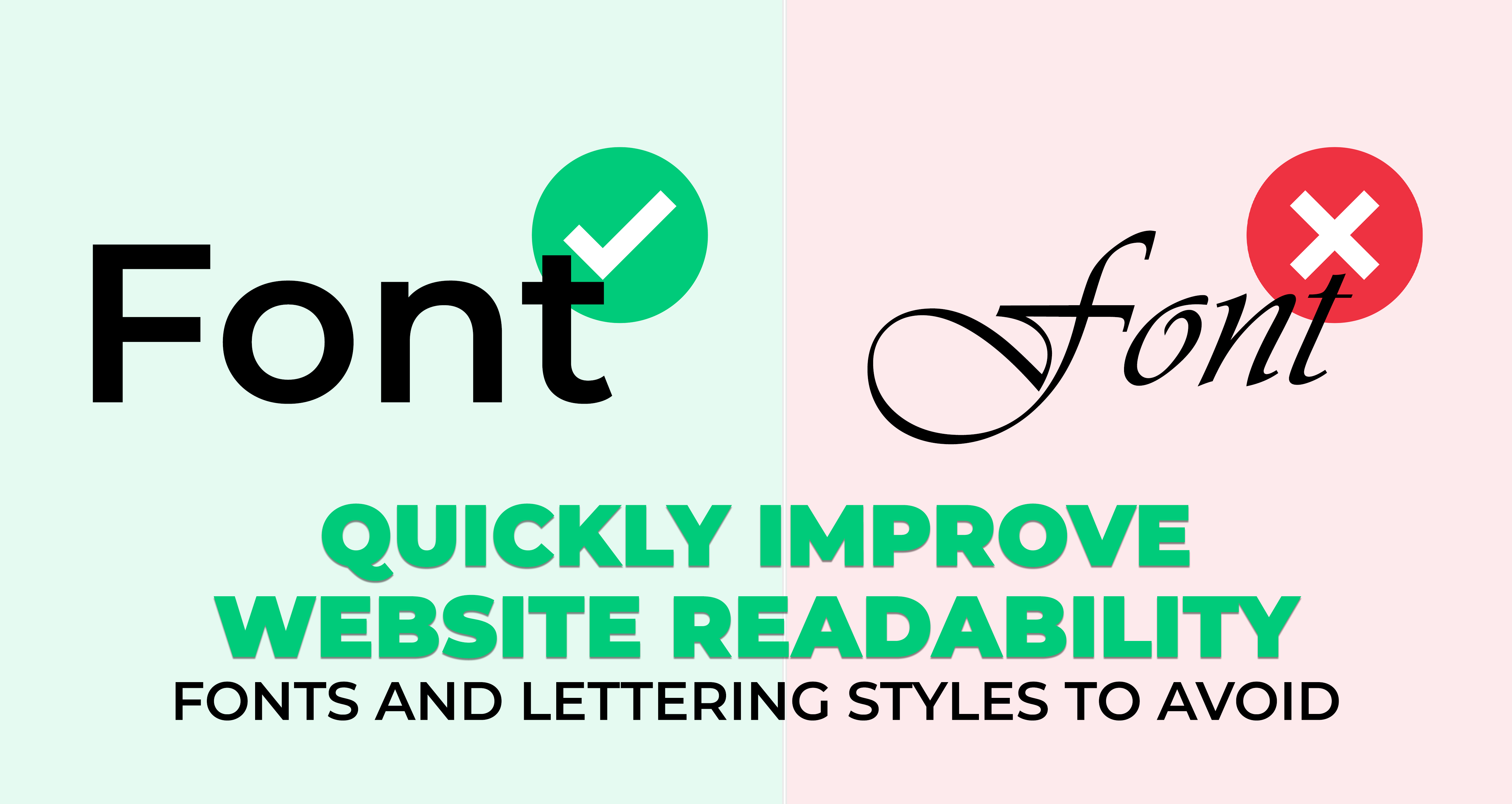 Improving Website Readability - Fonts and Lettering Styles to Avoid