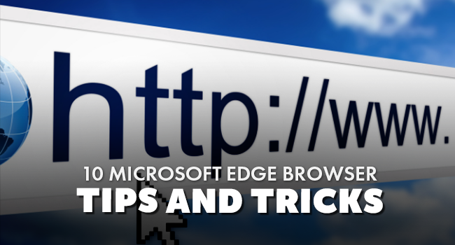 Microsoft Edge Browser  Directions on Microsoft